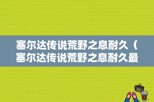 塞尔达传说荒野之息耐久（塞尔达传说荒野之息耐久最高的盾）