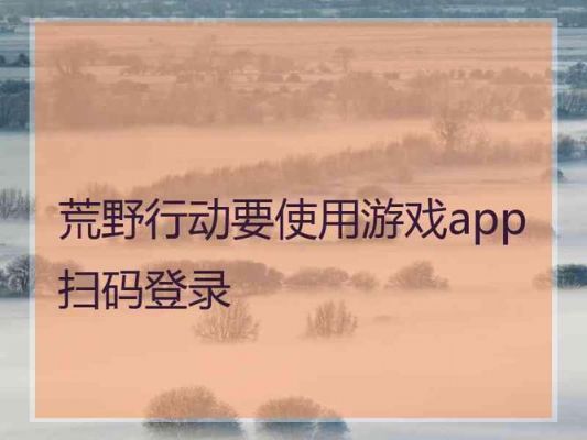 荒野手游扫一扫（荒野行动游戏app扫码）-图2