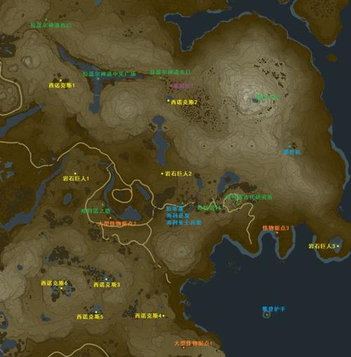 荒野之息湖泊地图（塞尔达传说荒野之息湖之塔）-图3