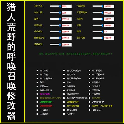 荒野的呼唤八项修改器（荒野的呼唤怎么校准）-图1