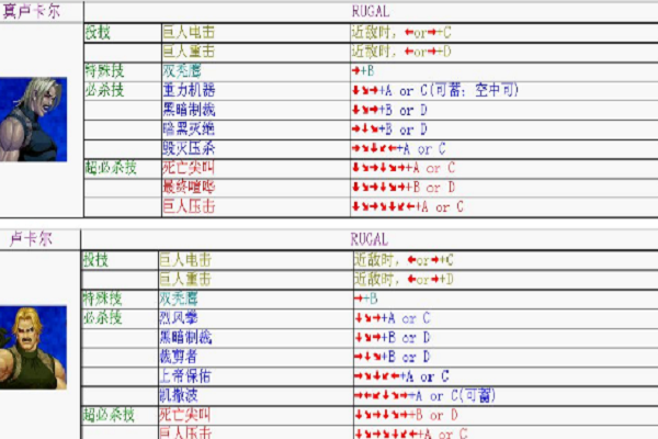 switch拳皇98怎么玩（switch拳皇98出招表摇杆带图）-图2