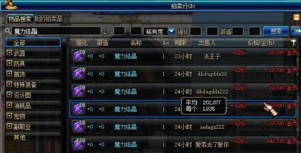 dnf魔力结晶多少金币（dnf60版本魔力结晶）