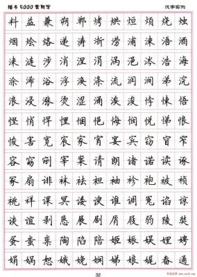 汉字楷书有多少字体（楷书多少种字体）-图2