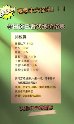 代练一般多少钱（代练多少钱一小时）